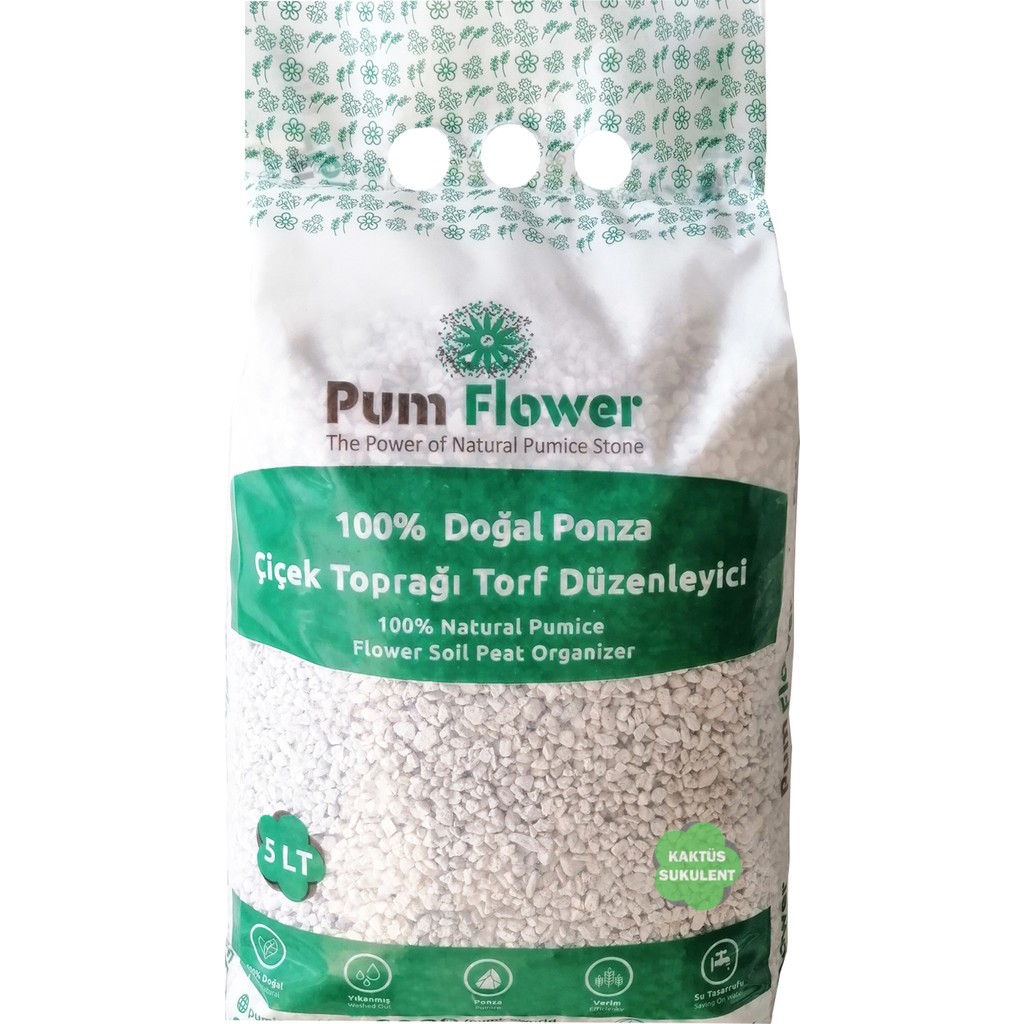 Pumice World Pum Flower Kaktüs ve Sukulent Toprağı Torfu, 5 Litre, Ponza, Torf Düzenleyici Bitki Fiyatı