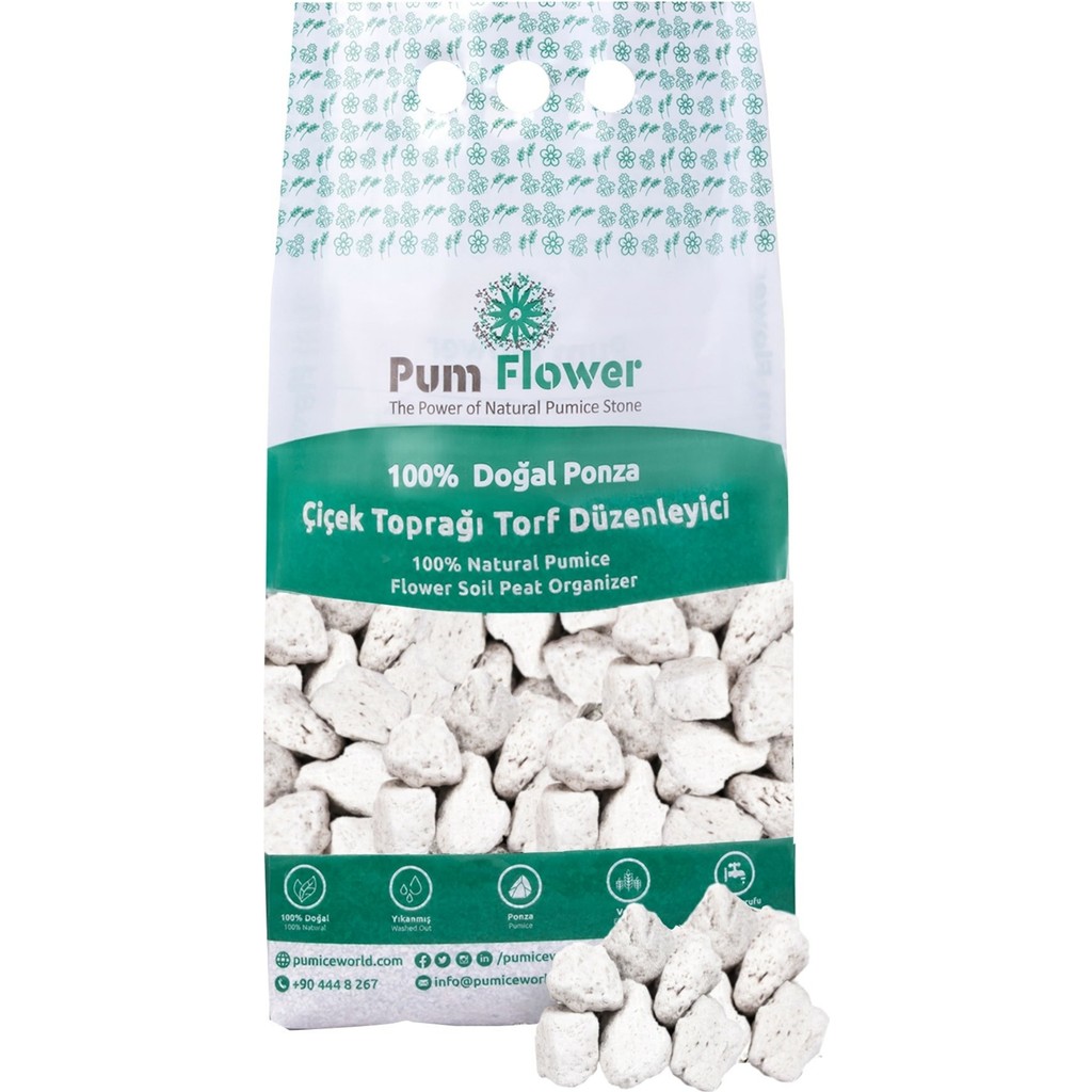 Pumice World Pum Flower Peyzaj Toprağı Torfu, 5 Litre, Ponza, Torf Düzenleyici Bitki Fiyatı
