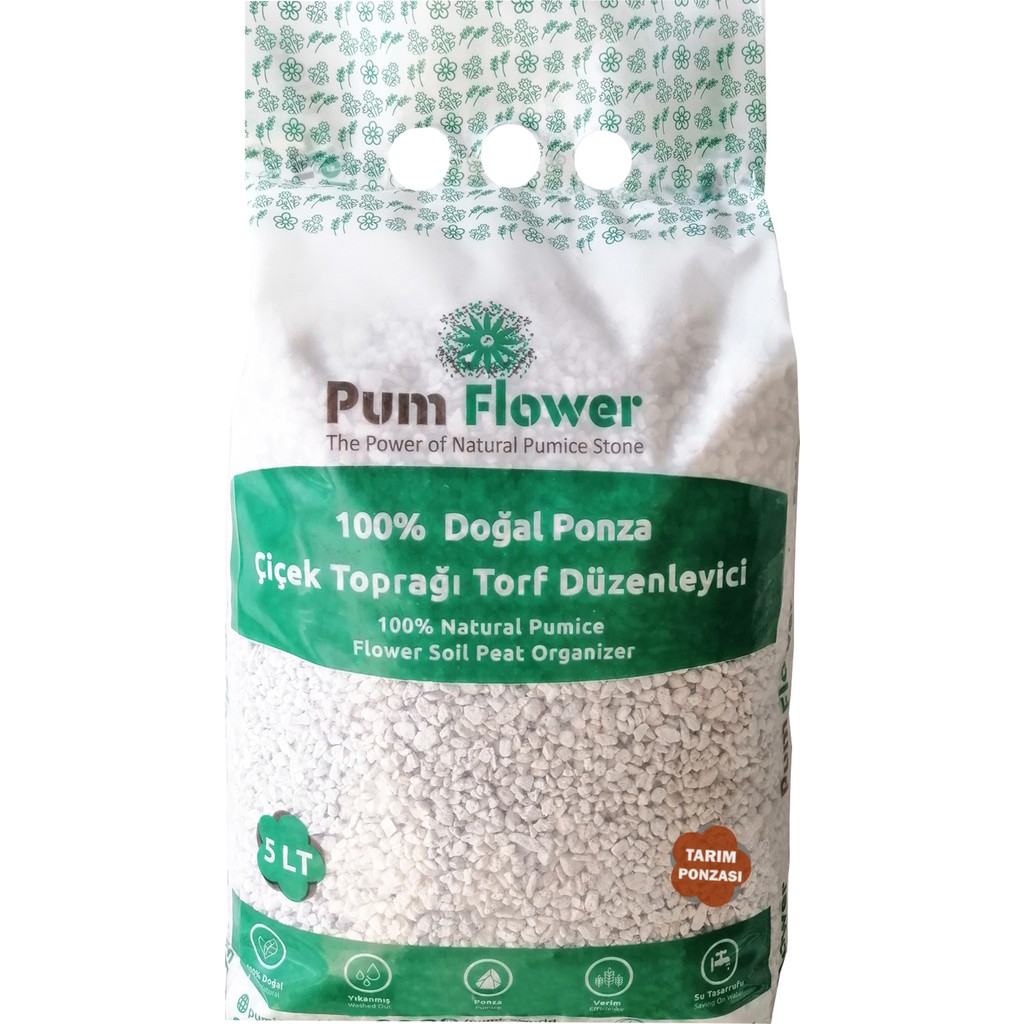 Pumice World Pum Flower Tarım Toprağı Torfu, 5 Litre, Ponza, Torf Düzenleyici Bitki Fiyatı