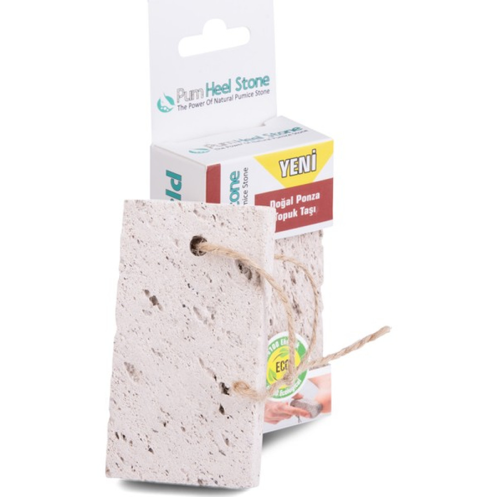 Pumice World Pum Heel Stone Doğal Ponza Topuk Taşı, İpli Topuk Törpüsü, Peeling Ayak Bakımı Fiyatı