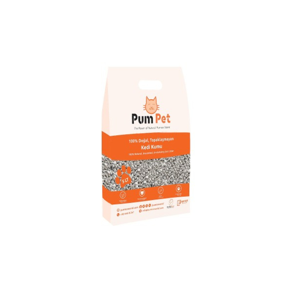 Pumice World Pum Pet Topaklaşmaz Kedi Kumu Kokusuz Kalın(1-7mm) Tane Topaklanmaz Çok Hafif 4,5 Litre Evcil Hayvan Ürünleri Fiyatı