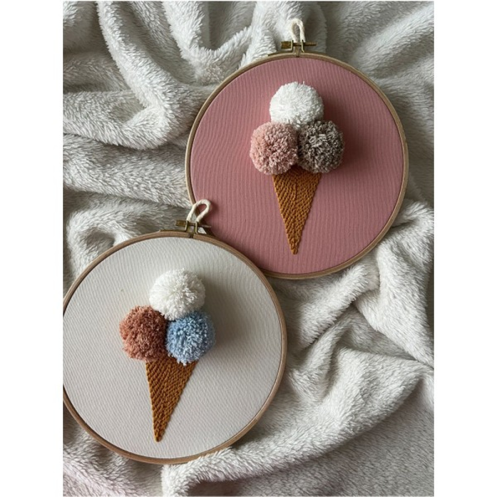 Punch Passion 21,5cm 2'li Set Bebek Odası Dekoratif Duvar Süsü, Dekoratif Duvar Panosu, Bebek Kapı Süsü - Ekru Bebek Kapı Süsü Fiyatı