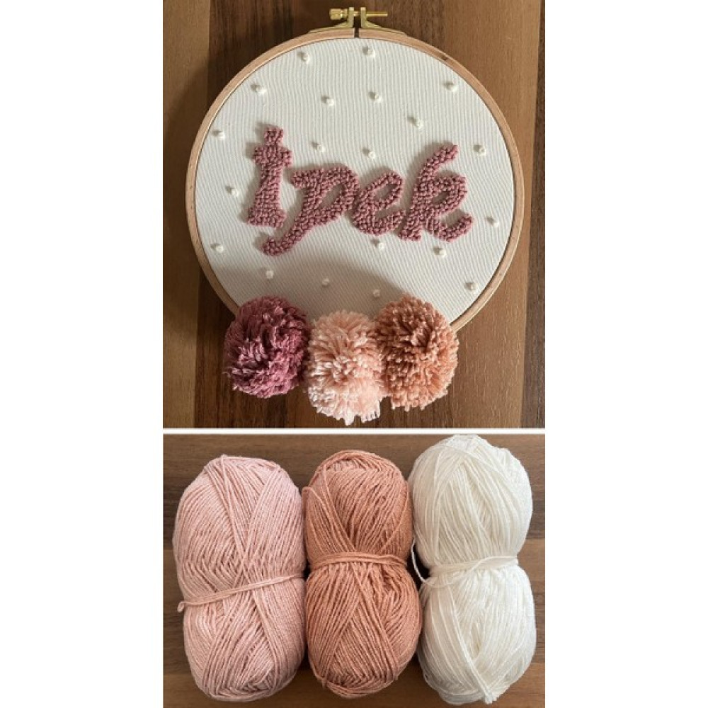 Punch Passion İsme Özel Bebek/Çocuk Odası Kapı Süsü 27,5 cm - Tek Ebat - Rose - Pudra Bebek Odası Duvar Süsü Fiyatı