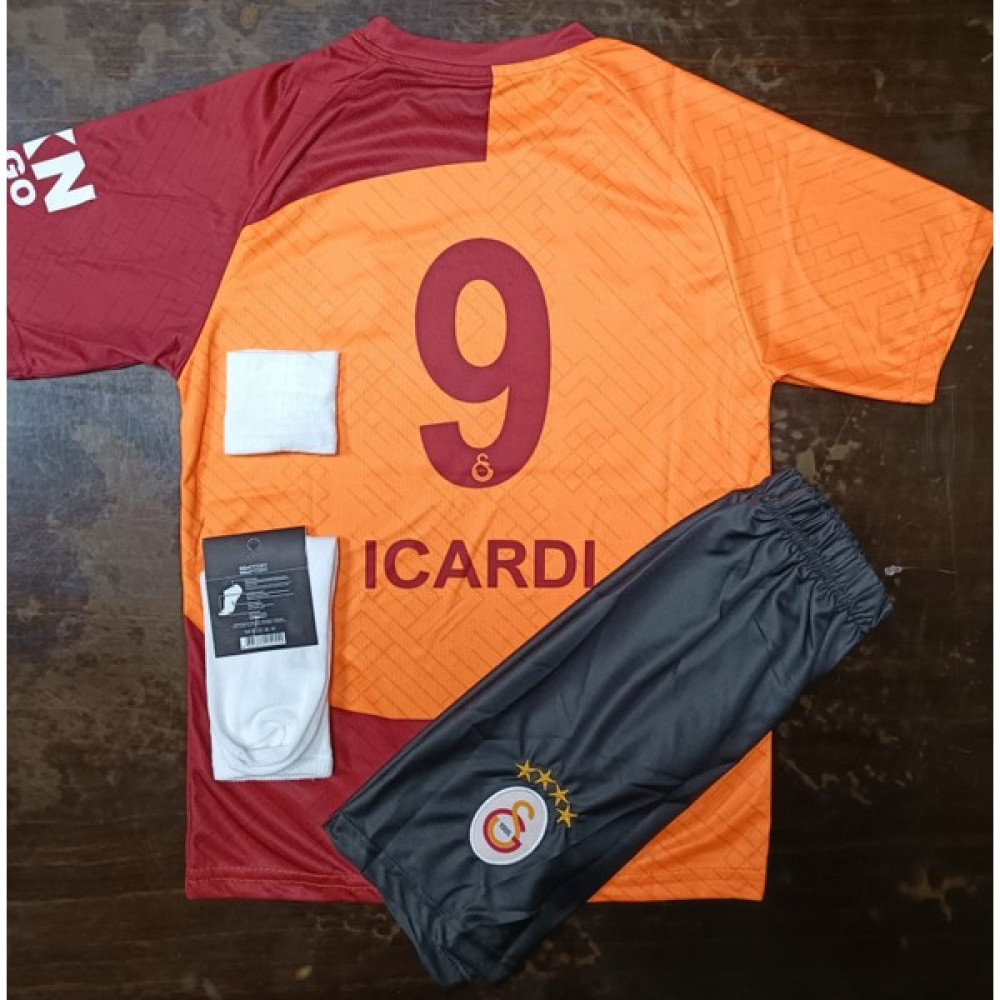 Pupa Yelken 4lü Set Sarı Kırmızı Özel Tasarım Forma 23/24YENI Sezon Çocuk Forması Icardi Futbol Malzemeleri Fiyatı