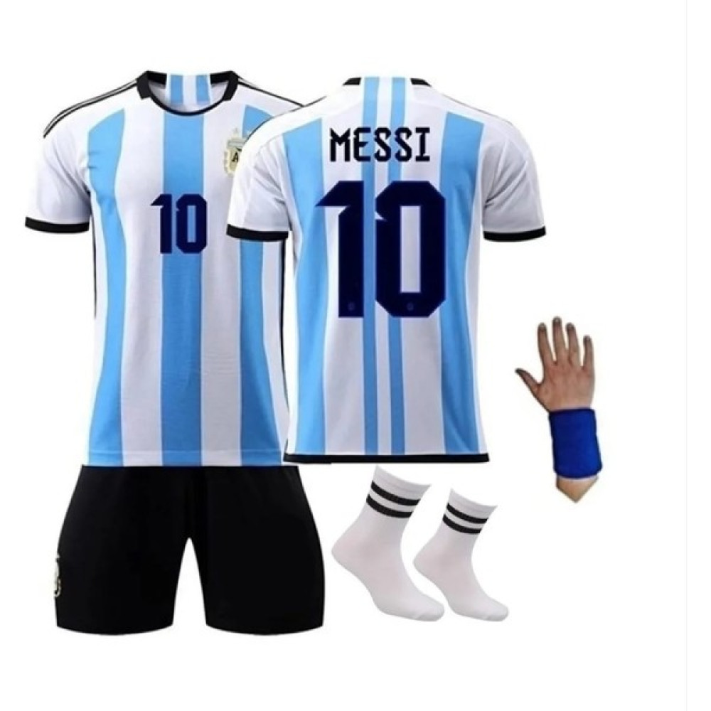 Pupa Yelken Arjantin Messi 4 Lü Set Çocuk Futbol Forması Dünya Kupası 3 Yıldız Futbol Malzemeleri Fiyatı