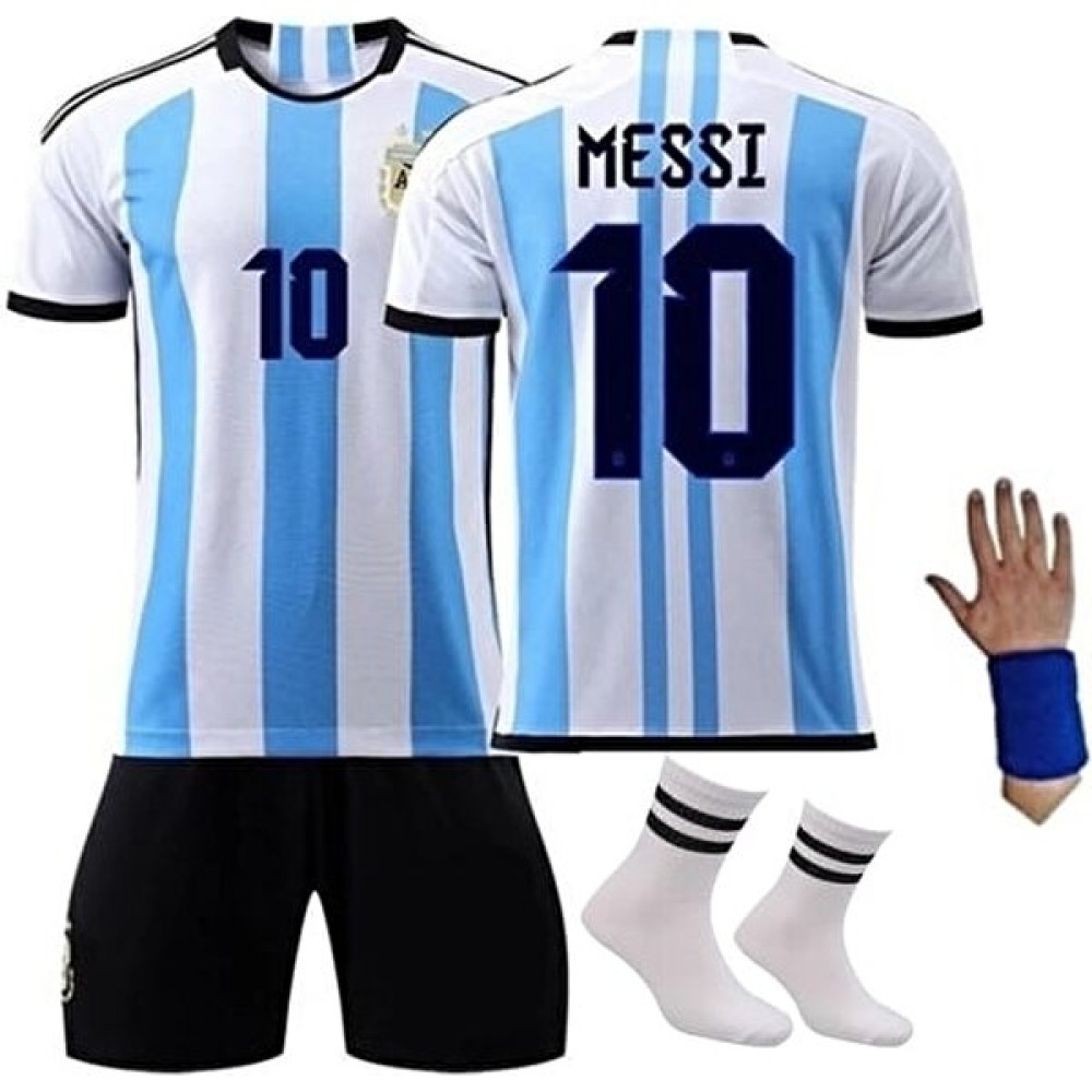Pupa Yelken Arjantin Messi Çocuk 4'lü Set Milli Takım Forması Takımı Futbol Forması Futbol Malzemeleri Fiyatı