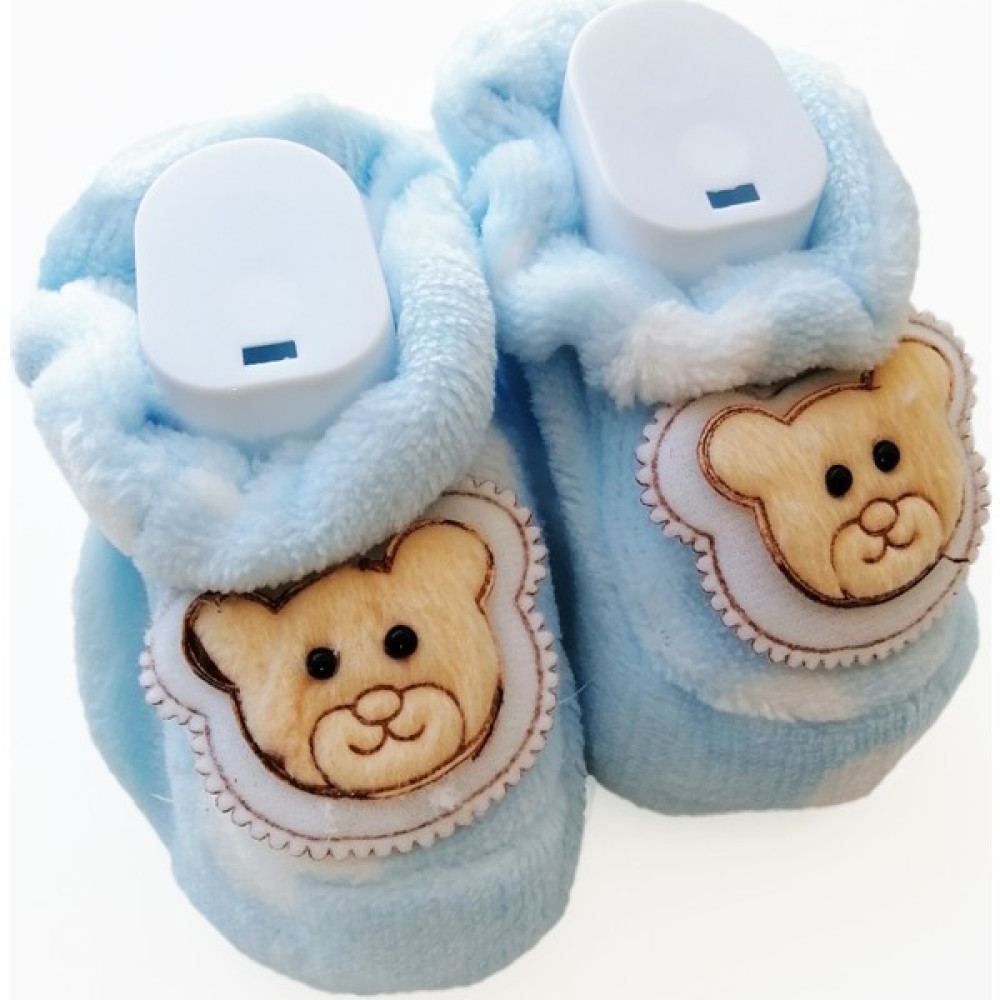 Puppis Baby Mavi Sevimli Ayıcık Puf Bebek Ayakkabısı Fiyatı