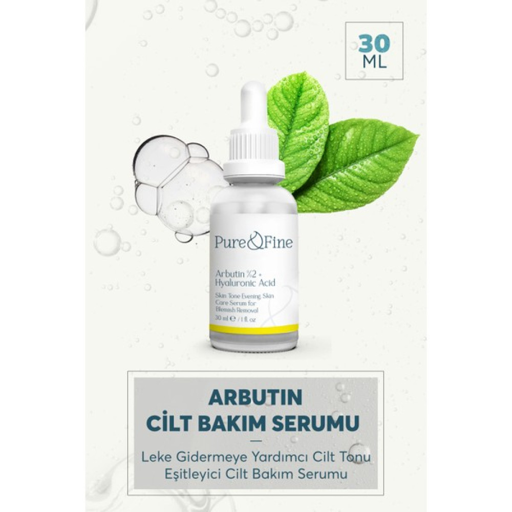 Pure and Fine Leke Karşıtı Arbutin Cilt Bakım Serumu 30 ml (Arbutin %2 + Hyaluronic Acid) Leke Kremi Fiyatı