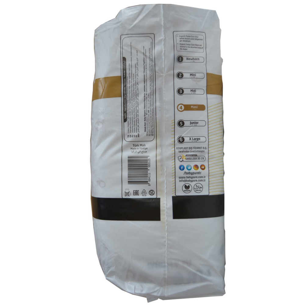 Pure Baby Bebek Bezi Pamuk Jumbo Paket Maxi 26'lı