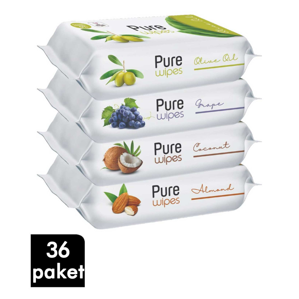 Pure Baby Islak Mendil 50'li Paket X 36'lı Karma Koli Bebek Mendil-Islak Mendil Fiyatı
