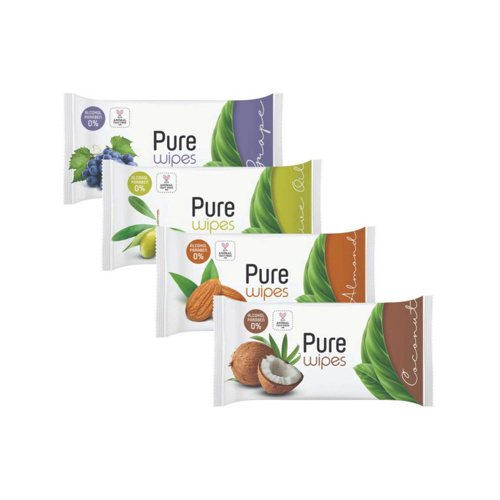 Pure Baby Islak Mendil 50'li Paket X 36'lı Karma Koli