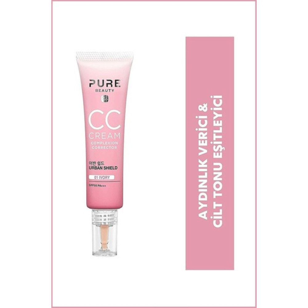 Pure Beauty cc Cream SPF50 Pa+++ Ivory 30 Ml. LWS789534 Makyaj Ürünleri Fiyatı