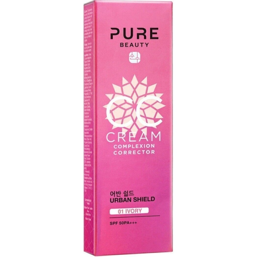 Pure Beauty CC Cream Spf50 Pa Ivory 50 ml Canlandırıcı Etki ile Karma Ciltler için E Vitamini Diğer Fiyatı