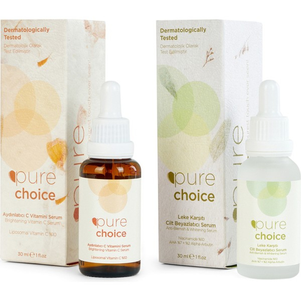 Pure Choice Leke Karşıtı Cilt Aydınlatıcı Bakım Seti (C Vitamini Serumu + Leke Karşıtı Bakım Serumu 2'li Set) Cilt ve Yüz Bakımı Fiyatı
