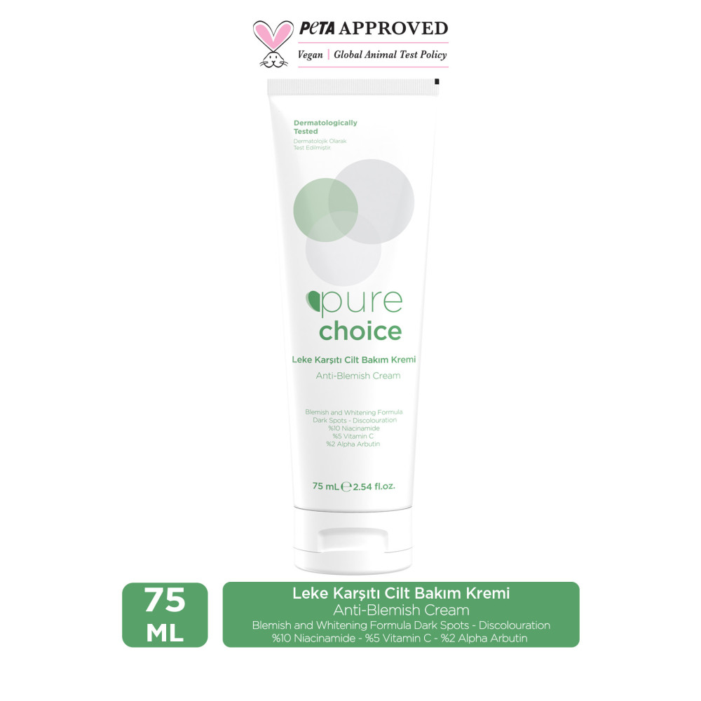 Pure Choice Leke Karşıtı Cilt Bakım Kremi 75 ML (%10 Niacinamide + %5 Vitamin C + %2 Alpha Arbutin) Cilt ve Yüz Bakımı Fiyatı