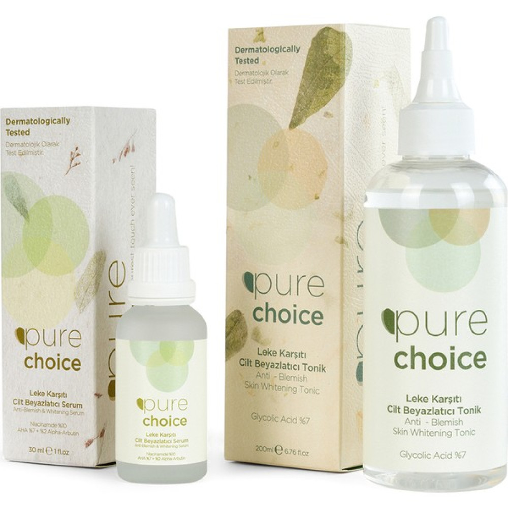 Pure Choice Leke Karşıtı ve Cilt Beyazlatıcı Bakım Seti 2'li Set Cilt ve Yüz Bakımı Fiyatı