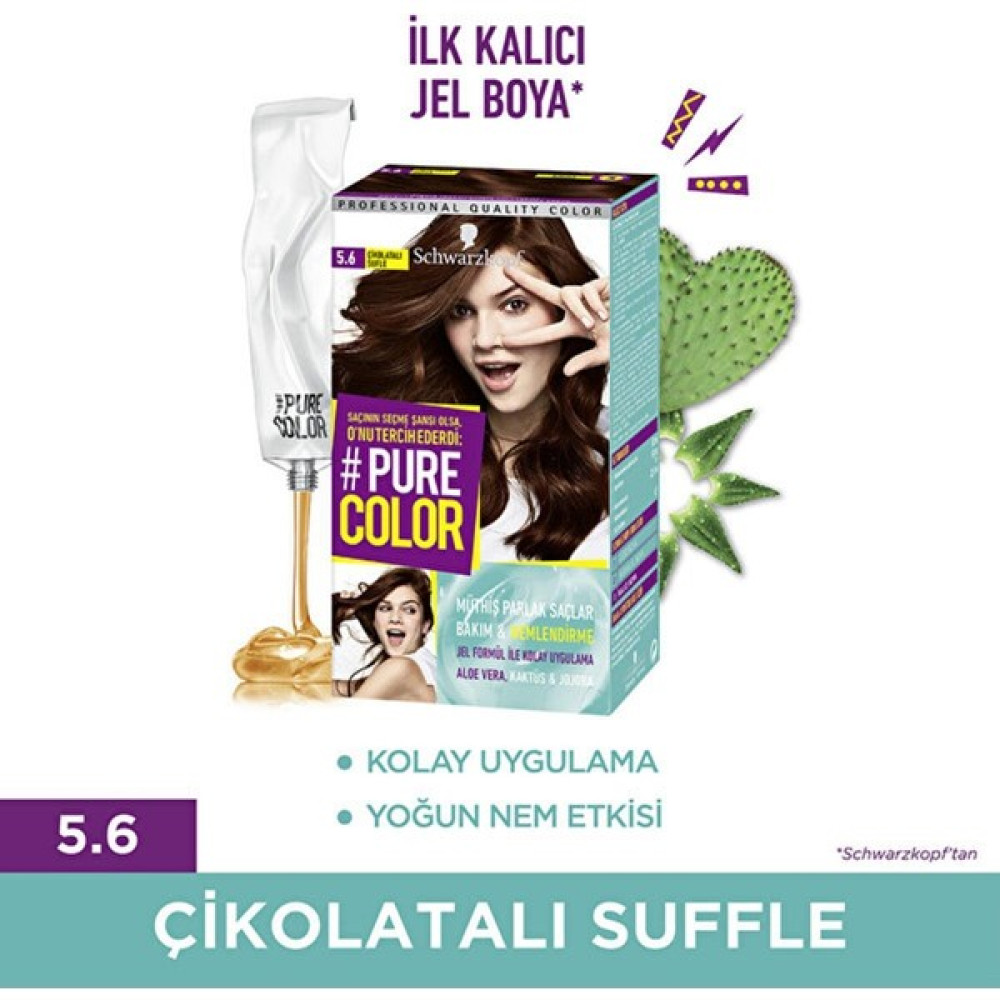 Pure Color Marka: Pure Color 5-6 Çikolatalı Sufle Kategori: Saç Boyası Saç Boyası Fiyatı