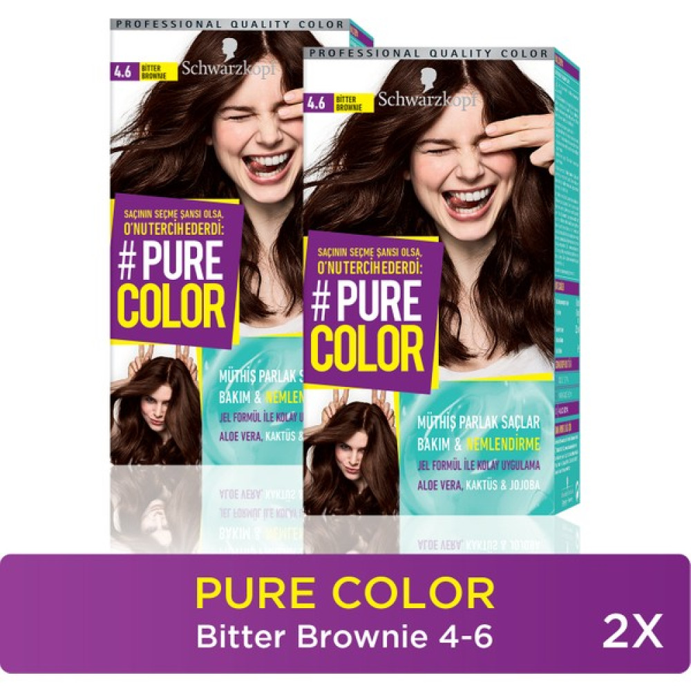 Pure Color Saç Boyası 4-6 Bitter Brownie X 2 Adet Saç Boyası Fiyatı