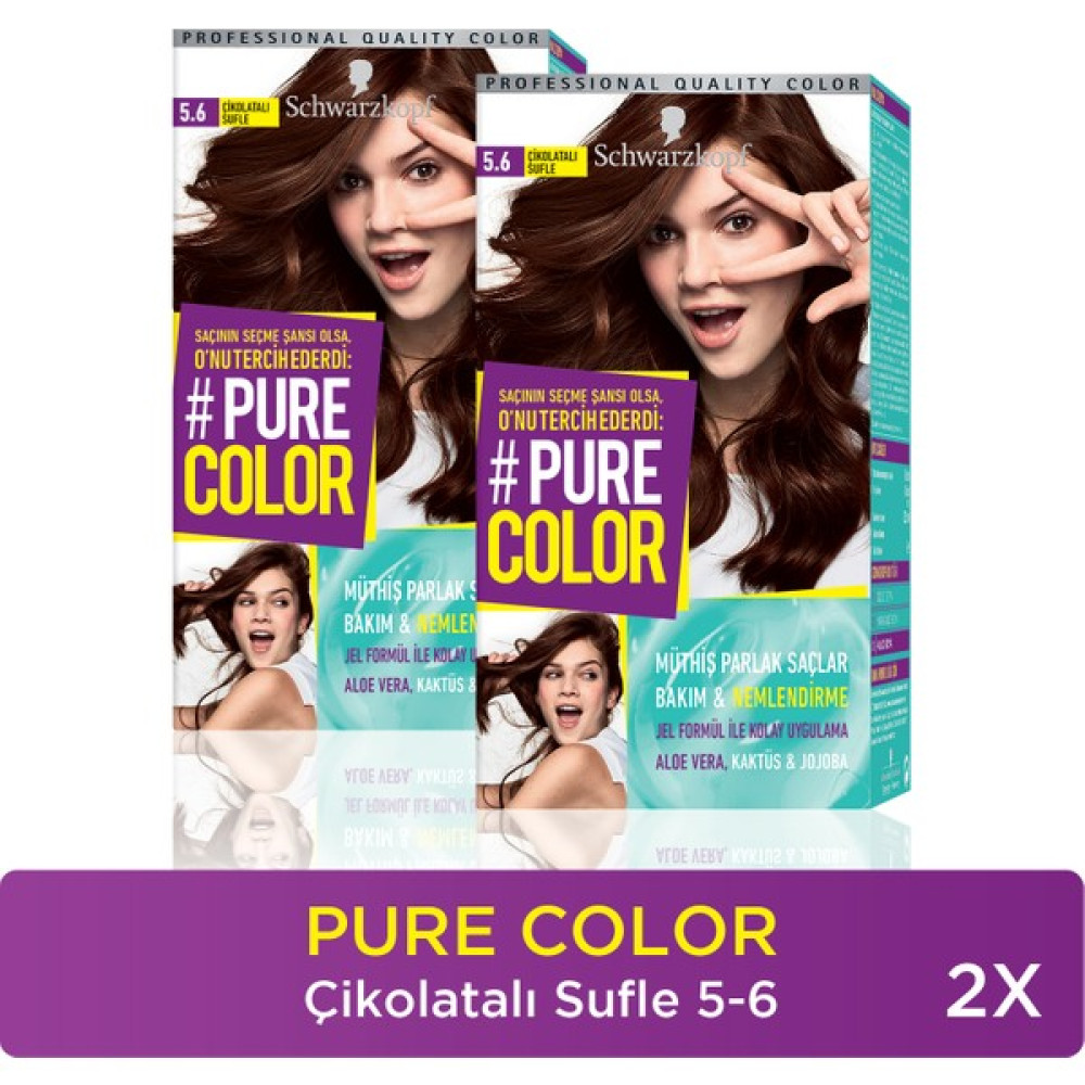 Pure Color Saç Boyası 5-6 Çikolatalı Sufle X 2 Adet Saç Boyası Fiyatı