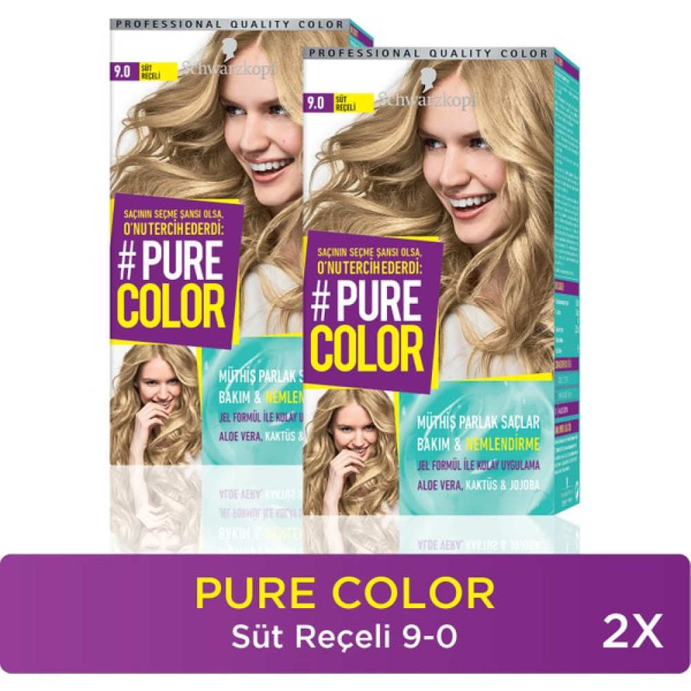 Pure Color Saç Boyası 9-0 Süt Reçeli X 2 Adet Saç Boyası Fiyatı