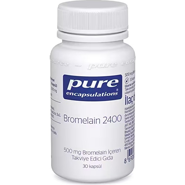 Pure Encapsulations Bromelain 2400 500 mg 30 Kapsül Diğer Fiyatı