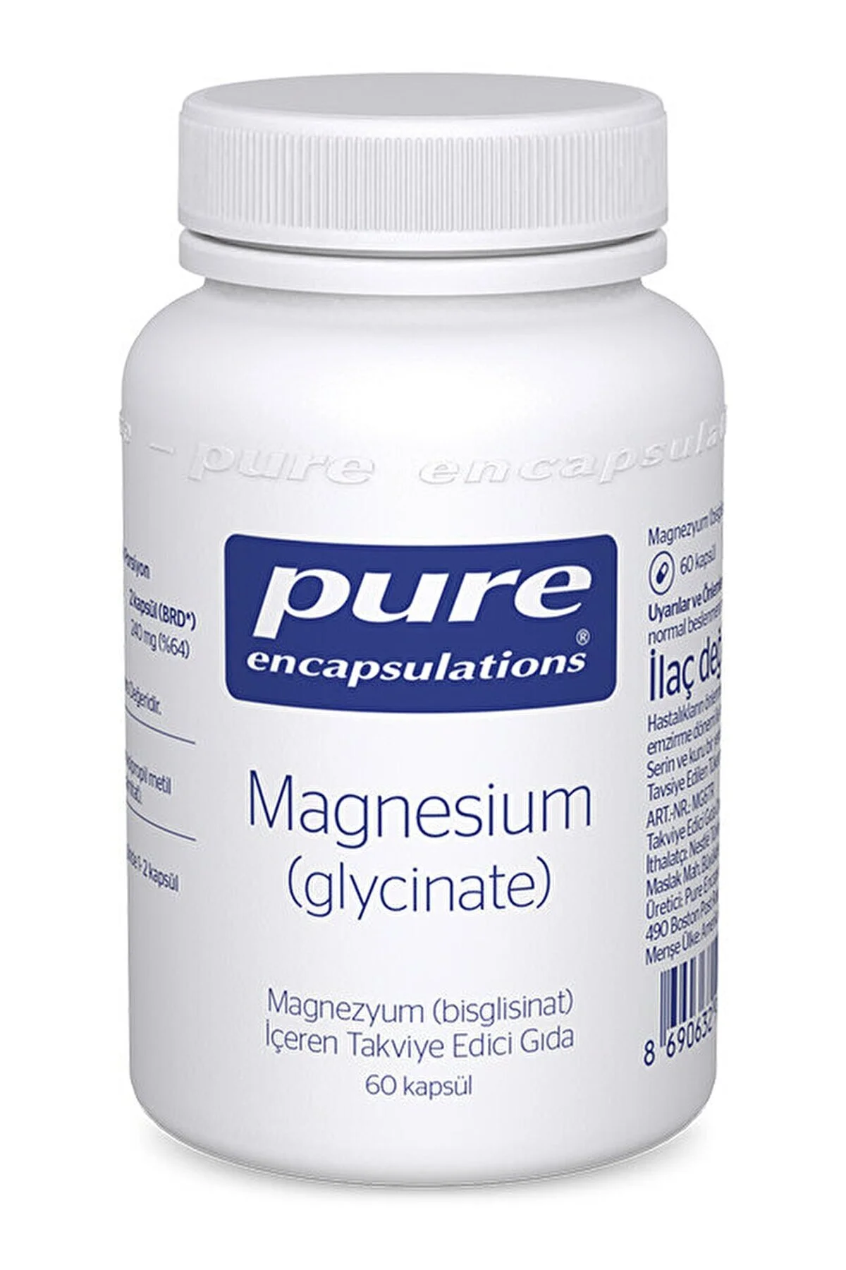 Pure Encapsulations Magnesium (GLYCİNATE) 60 Kapsül" Sağlık / Diyet Fiyatı