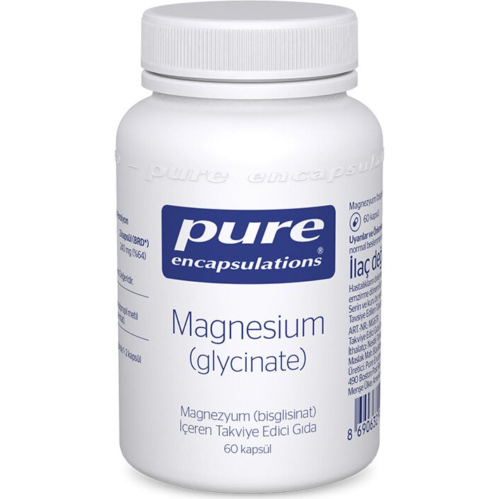 Pure Encapsulations Magnesium (Glycinate) 60 Kapsül Yetişkinler İçin Aromasız Takviye Gıda Diğer Fiyatı