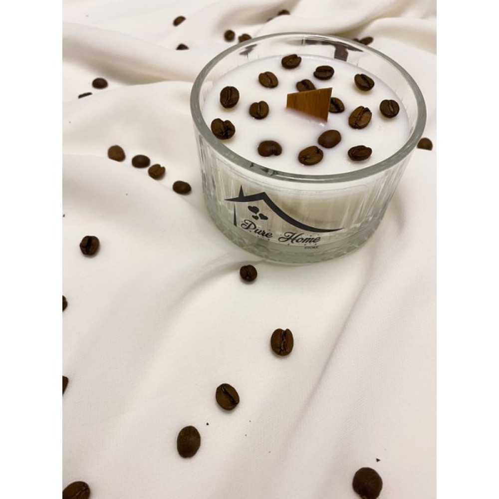 Pure Home Store Kahve Kokulu Mum Soya Mumu - Beyaz - 1 Adet Dekoratif Mum Fiyatı