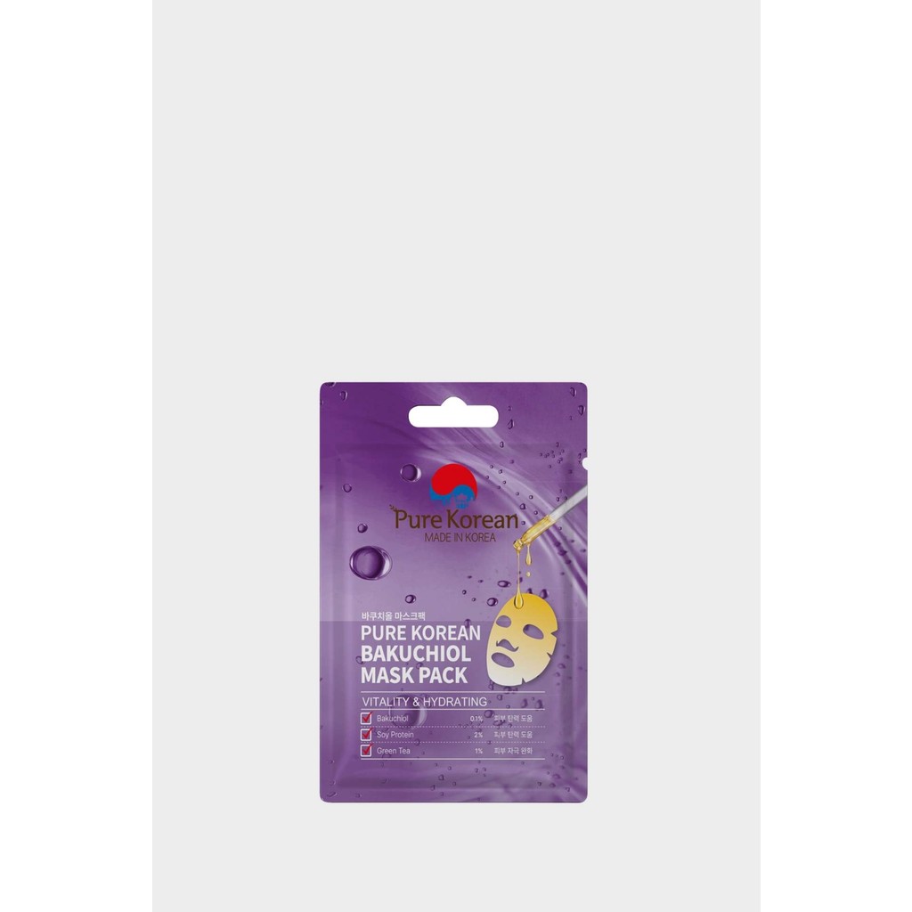 Pure Korean Bakuchiol Mask Pack- Canlandırıcı & Nemlendirici Yüz Maskesi (27ml) - Mor-PR112 Diğer Fiyatı