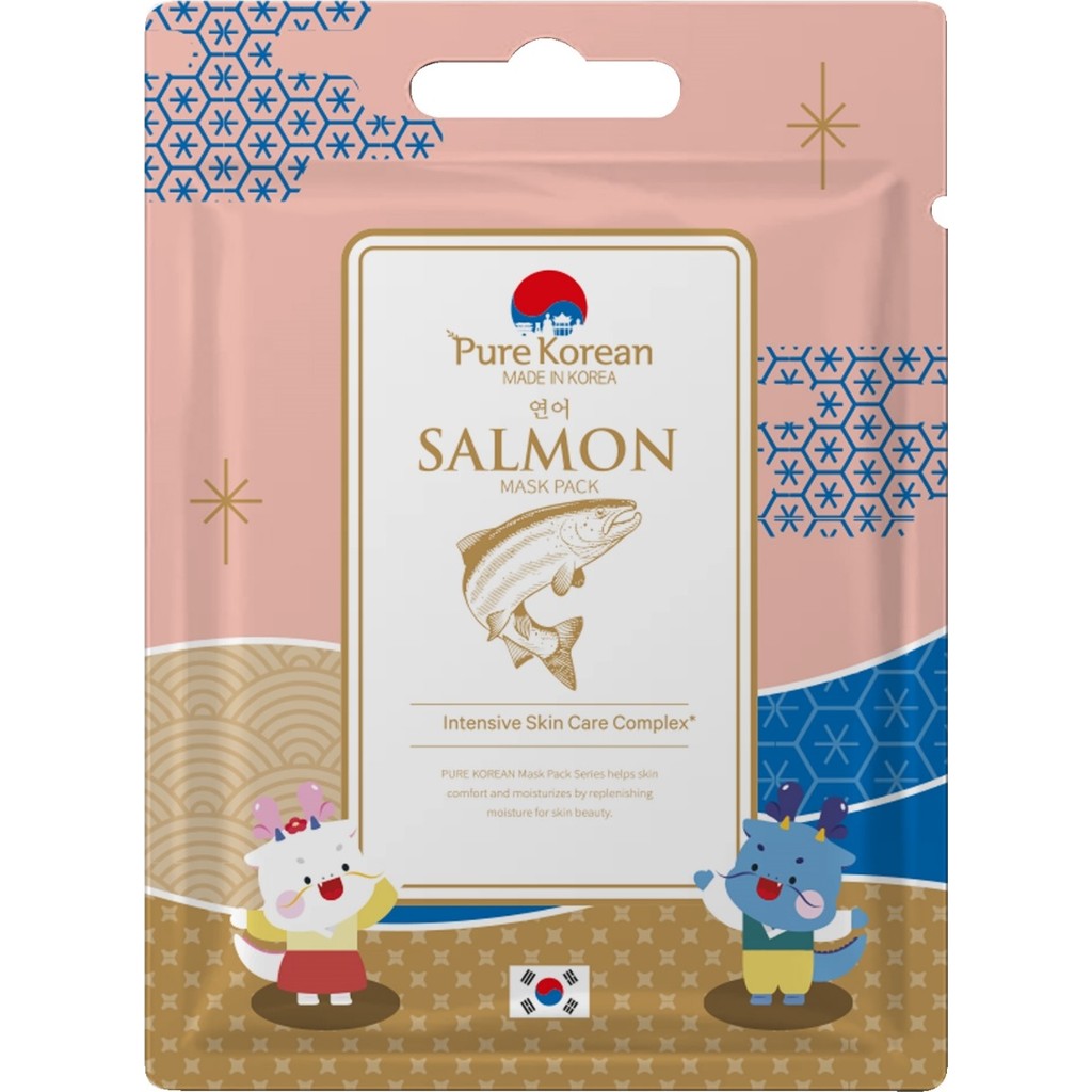 Pure Korean Salmon Mask Kağıt Maskesi Aydınlatıcı Özellikli Cilt Bakım Ürünü Diğer Fiyatı