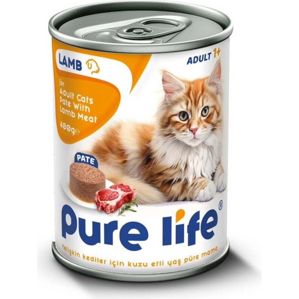Pure Life Kuzu Etli Pate Kedi Maması 400 gr x 20 Adet Evcil Hayvan Ürünleri Fiyatı