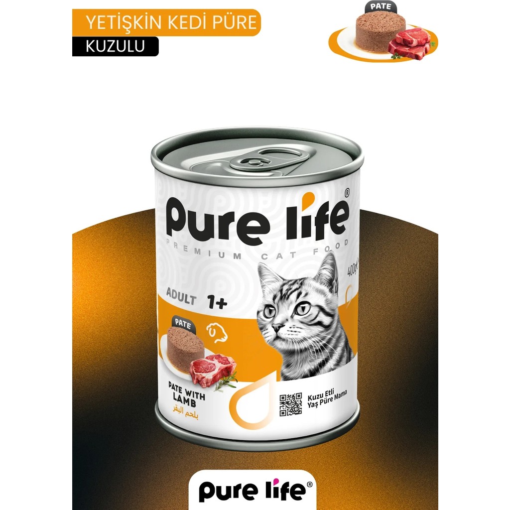 Pure Life Kuzulu Pate Yetişkin Kedi Konserve Yaş Mama 400 gr - 1 Diğer Fiyatı