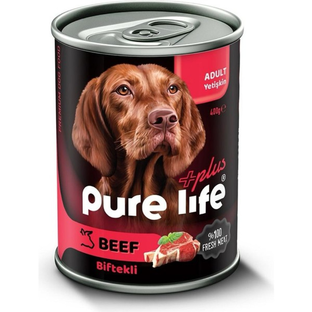 Pure Life Plus Biftekli Köpek Konserve 415GR x 12 Adet Evcil Hayvan Ürünleri Fiyatı
