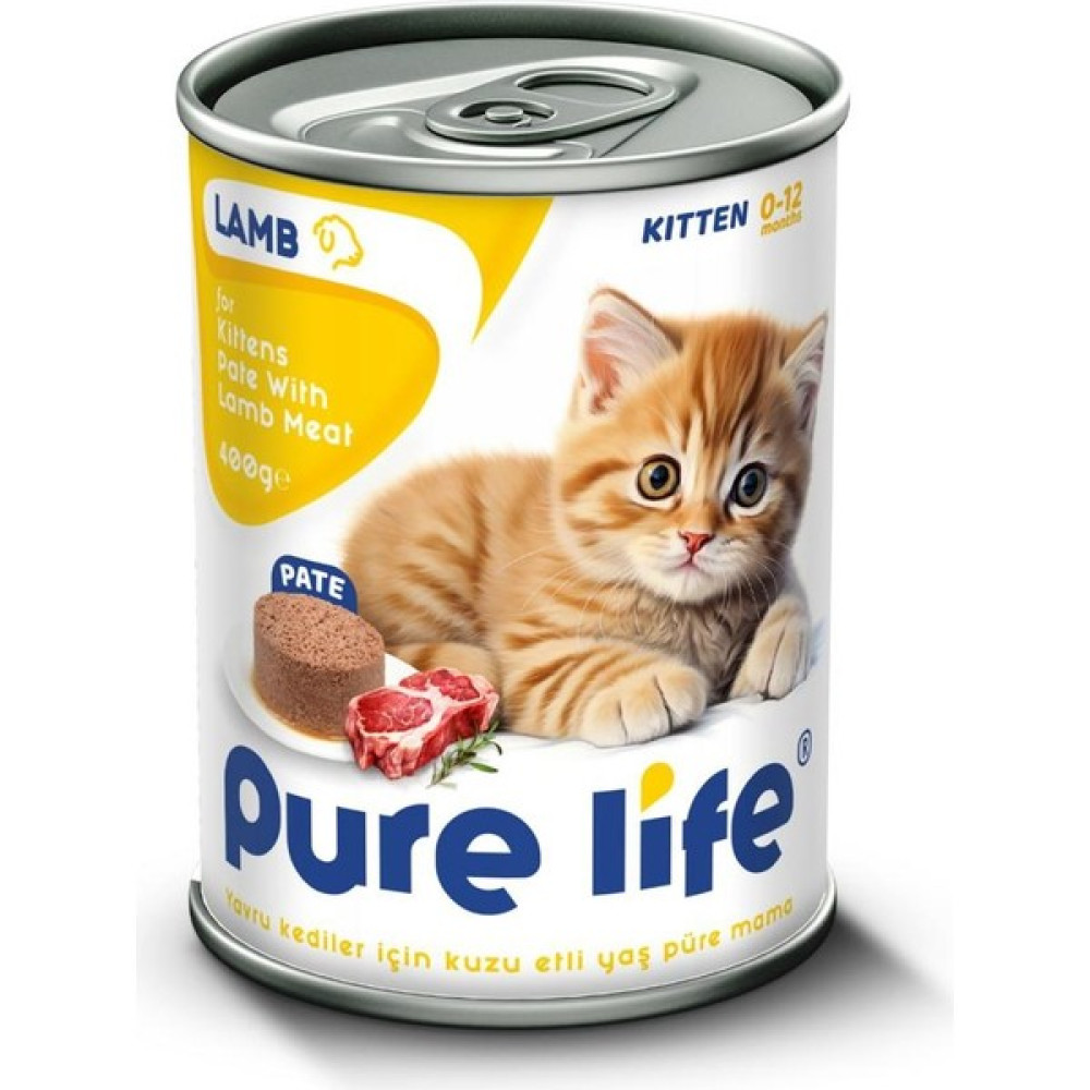 Pure Lıfe Yavru Kedi Kuzu Etli Yaş Püre Mama 400 gr x 20 Adet Evcil Hayvan Ürünleri Fiyatı