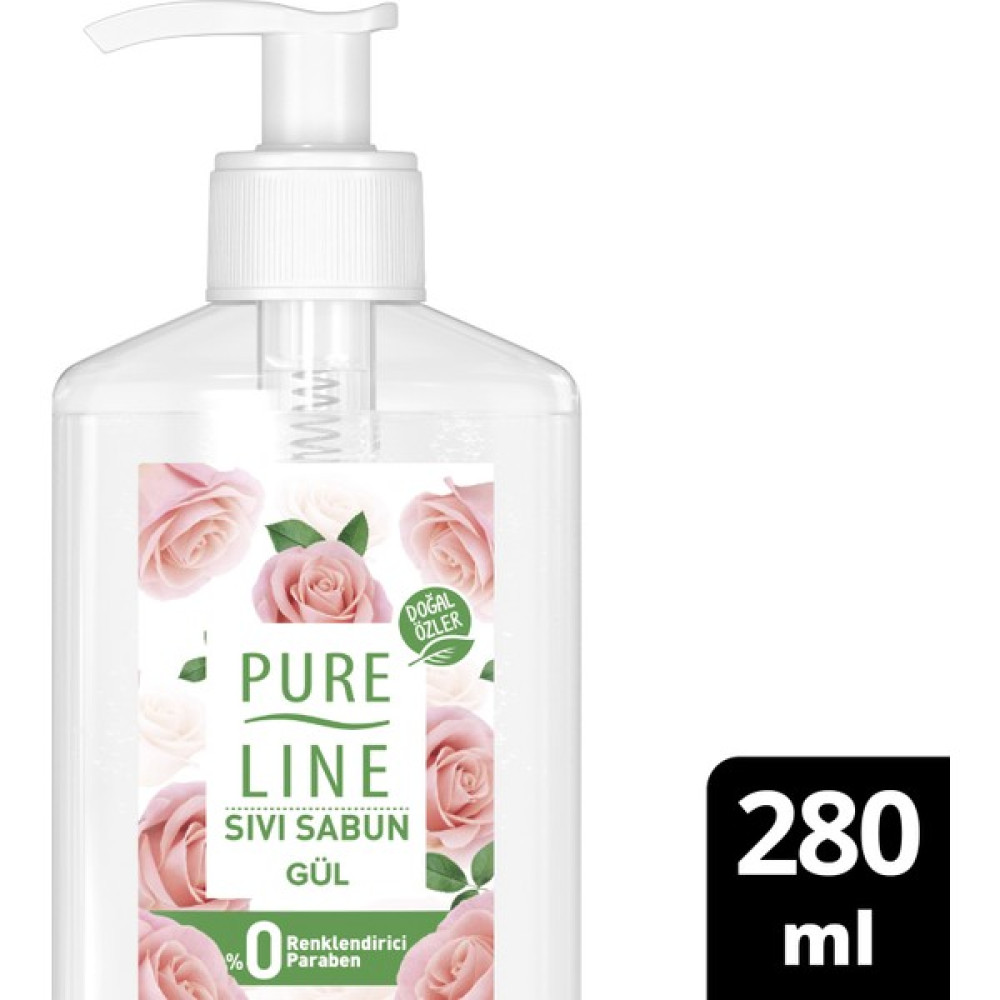 Pure Line Doğal Özler Sıvı Sabun Gül 280 ml Sabunlar Fiyatı