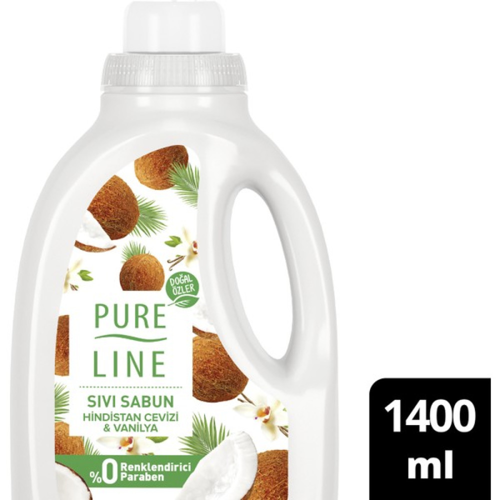 Pure Line Sıvı Sabun - Hindistan Cevizi & Vanilya 1400 ml El Bakımı Fiyatı