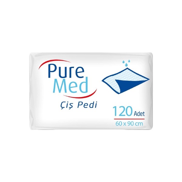 Pure Med Kedi Köpek Çiş Pedi 60 x 90 cm 120 Adet Kaymaz Taban ile Güvenli Kullanım Amaçlı Evcil Hayvan Ürünleri Fiyatı