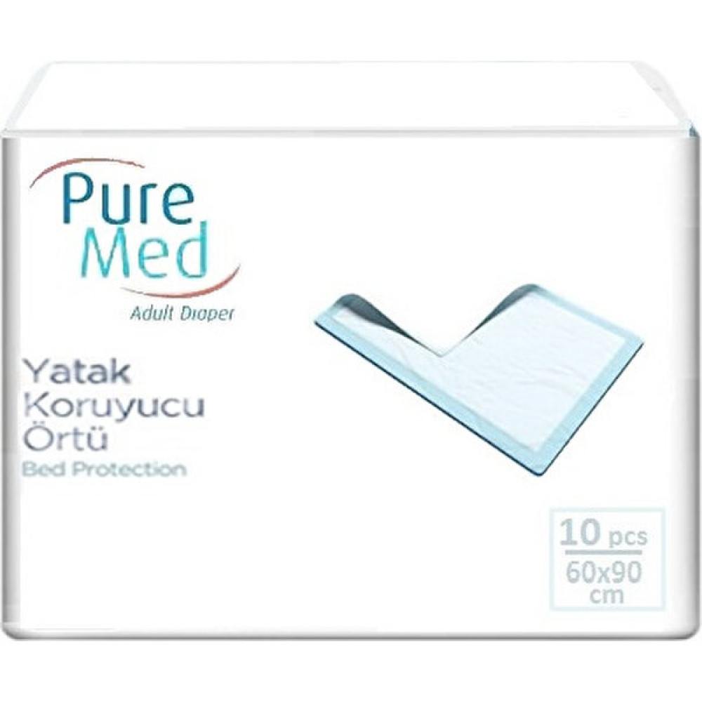 Pure Med Yatak Koruyucu Örtü 60 cm x 90 cm 10'lu Hasta Bezleri ve Temizliği Fiyatı