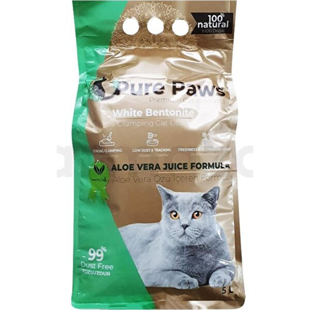 Pure Paws Ince Taneli Aloe Vera Kokulu Bentonit Kedi Kumu 5 Lt Evcil Hayvan Ürünleri Fiyatı
