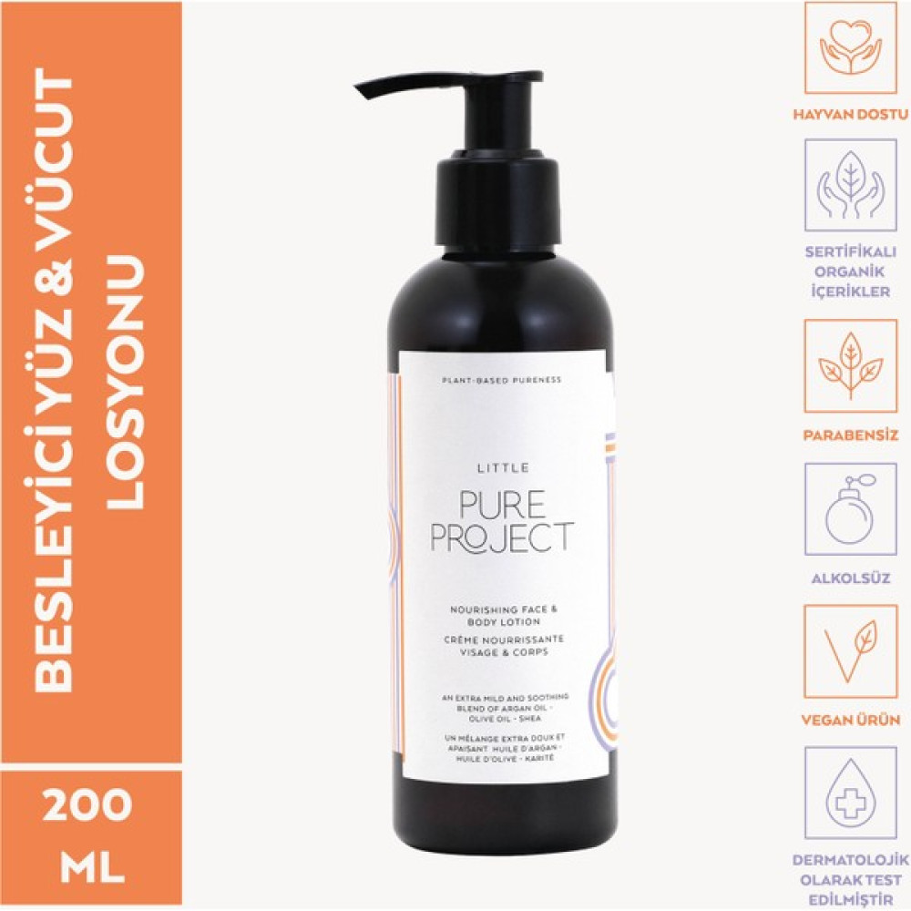 Pure Project Besleyici Yüz ve Vücut Losyonu - 200 ml. Bebek Bakım Fiyatı