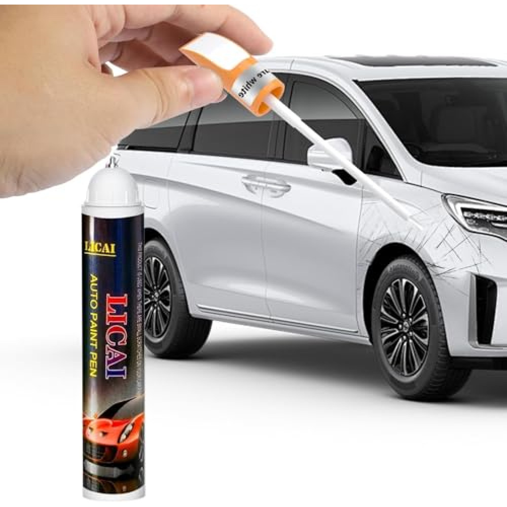 Pure White Touch Up Paint for Cars, Auto Pure White Car Paint Touch Up Pen, Two-In-One Car Scratch Repair Pen, Quick & Easy Solution to Repair Minor Automotive Scratches Touch Up Paint Pen 12ML(White) Car Paints Fiyatı