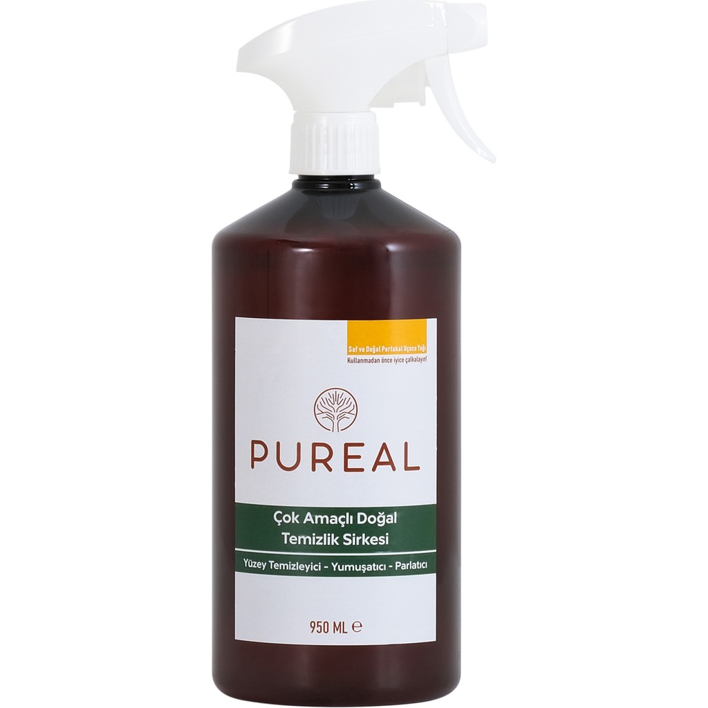 Pureal Çok Amaçlı Doğal Temizlik Sirkesi - Portakal & Limon Uçucu Yağlı Diğer Fiyatı