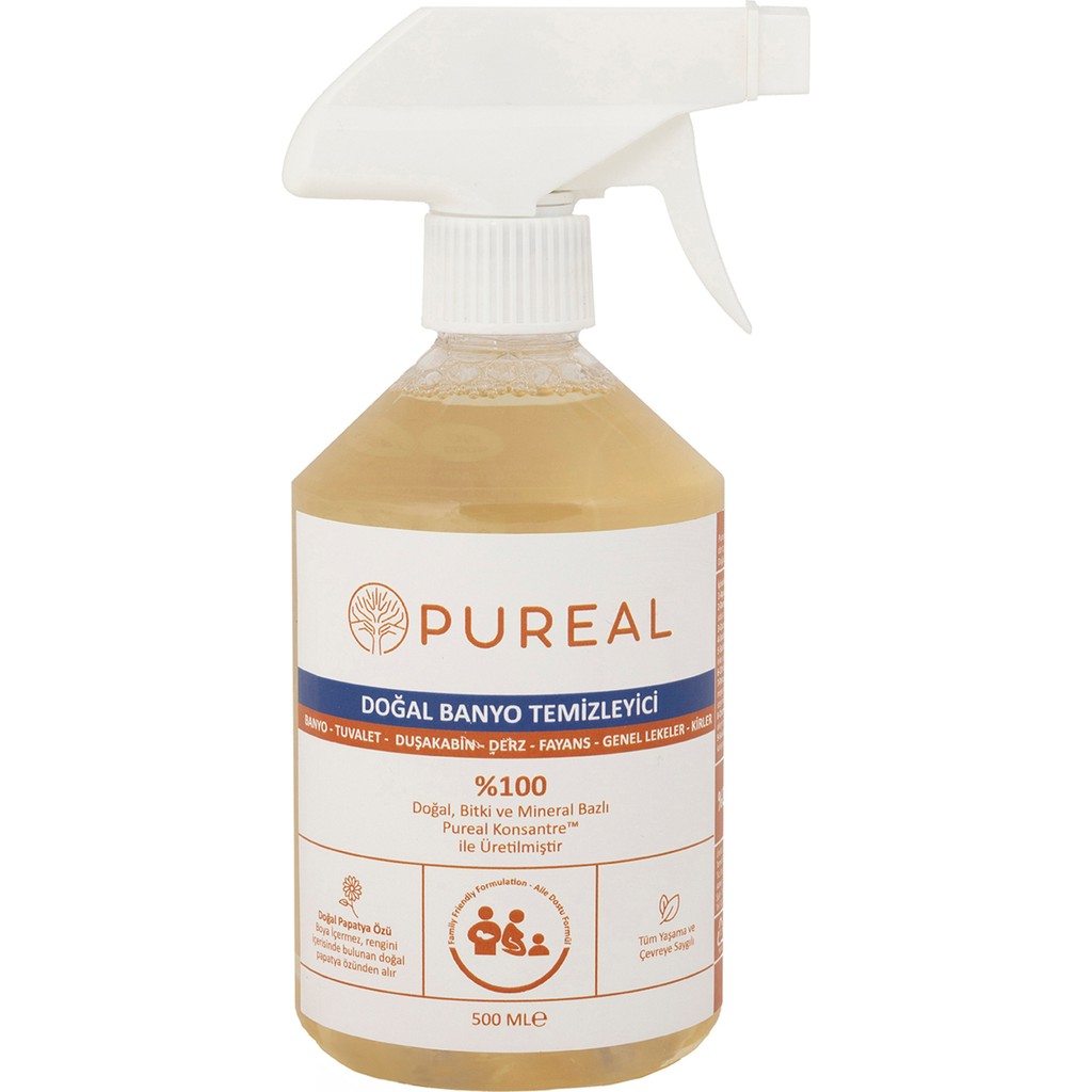 Pureal Doğal Banyo Temizleyici - 720 ml Deterjan ve Temizlik Ürünleri Fiyatı