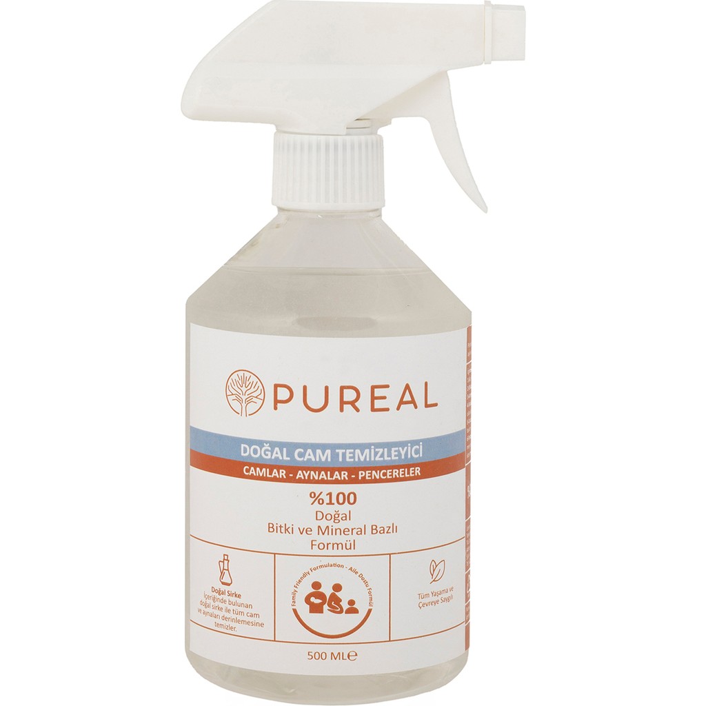 Pureal Doğal Cam Temizleyici - 720 ml Deterjan ve Temizlik Ürünleri Fiyatı