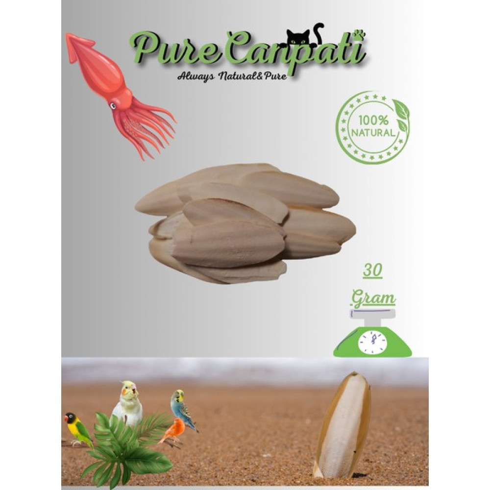 PureCanpati Kalamar Kemiği Subye Kemiği Kırıklı ve Ufak Boy Kalamar Kemiği 30GRAM Evcil Hayvan Ürünleri Fiyatı