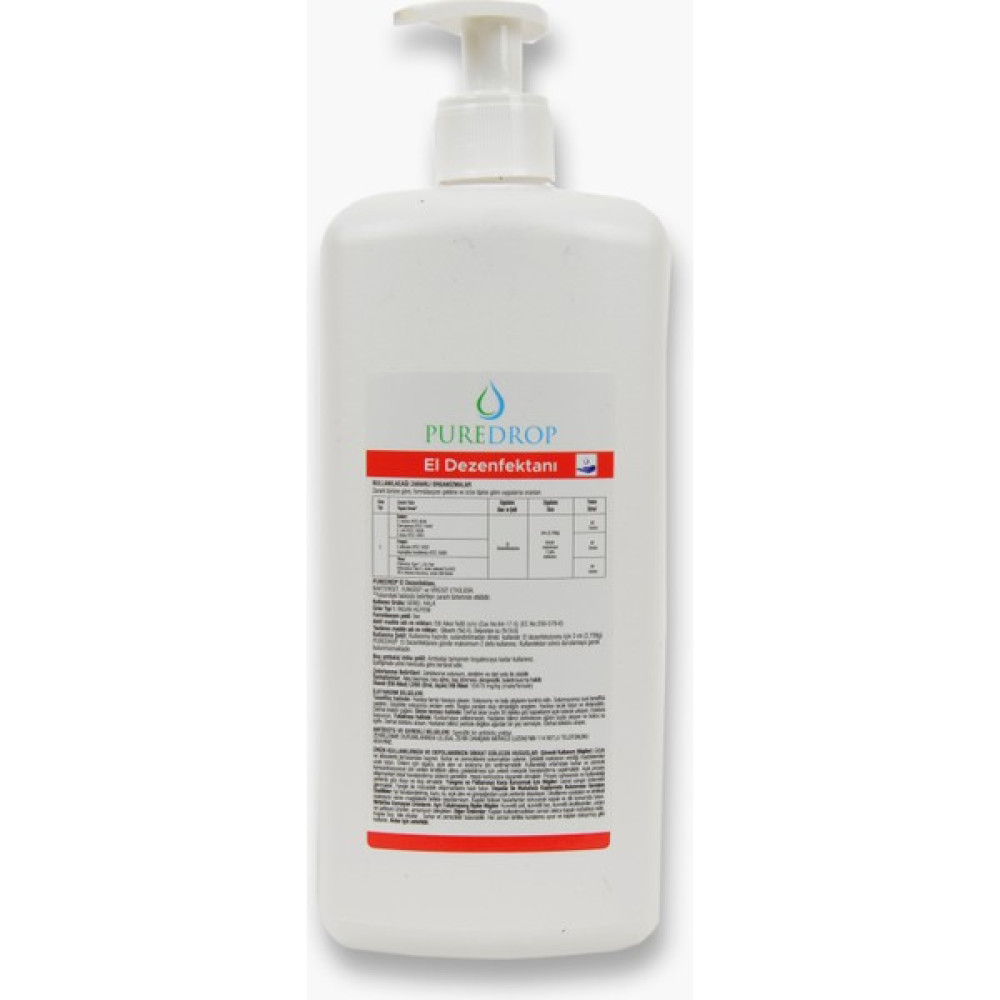 Puredrop El Dezenfektanı - 1 lt Hijyen ve Temizlik Fiyatı