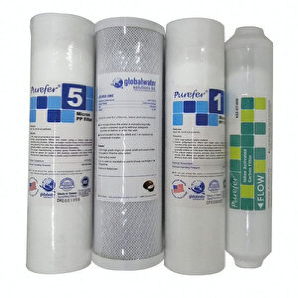 Purefer Açık Kasa Su Arıtma Cihazlarına Uygun 4'lü Ön Filtre Set (çift Sedimentli ) Su Arıtma Cihazı Fiyatı