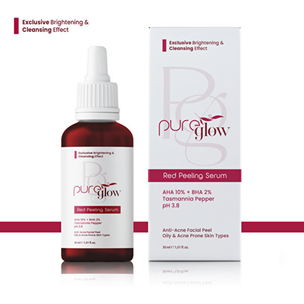 Pureglow Canlandırıcı & Akne Karşıtı Yüz Kırmızı Peeling Serum 30 ml (Aha 10% + Bha 2%) - 1 Cilt Temizleme ve Peeling Fiyatı