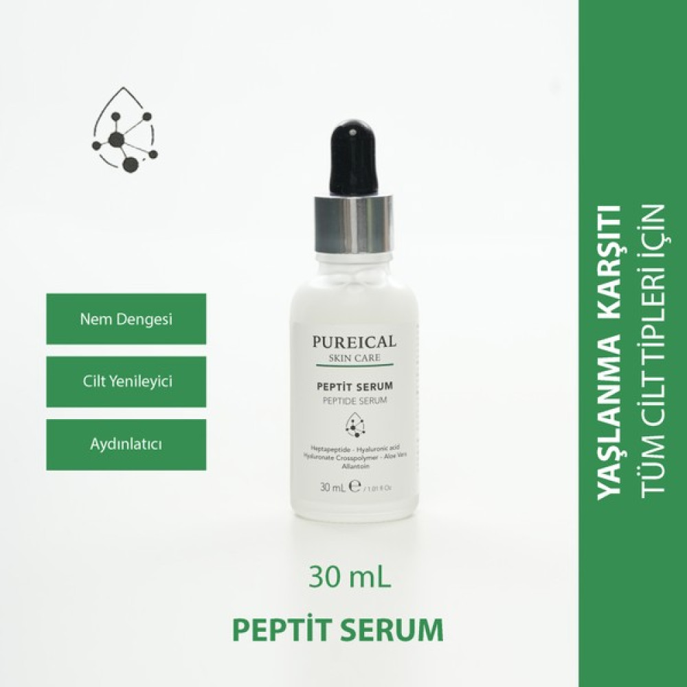 Pureical Peptit Serum, Nemlendirici, Dolgunlaştırıcı, Anti-Aging, Yaşlanma Kırışıklıkları, Peptit Serum 30 ml Oto Boyaları Fiyatı