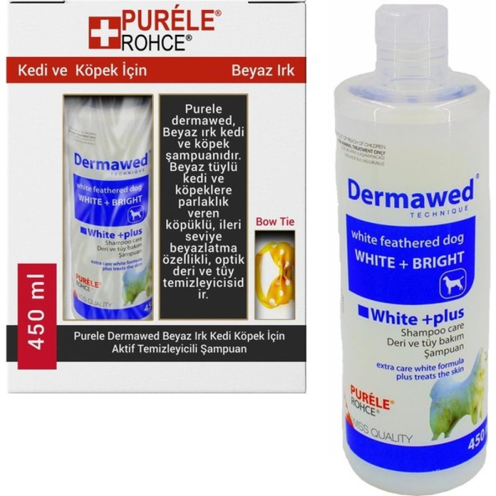 Purele Derma Kremli Dermatolojik Beyaz Kedi ve Köpek Şampuanı 450 ml Evcil Hayvan Ürünleri Fiyatı